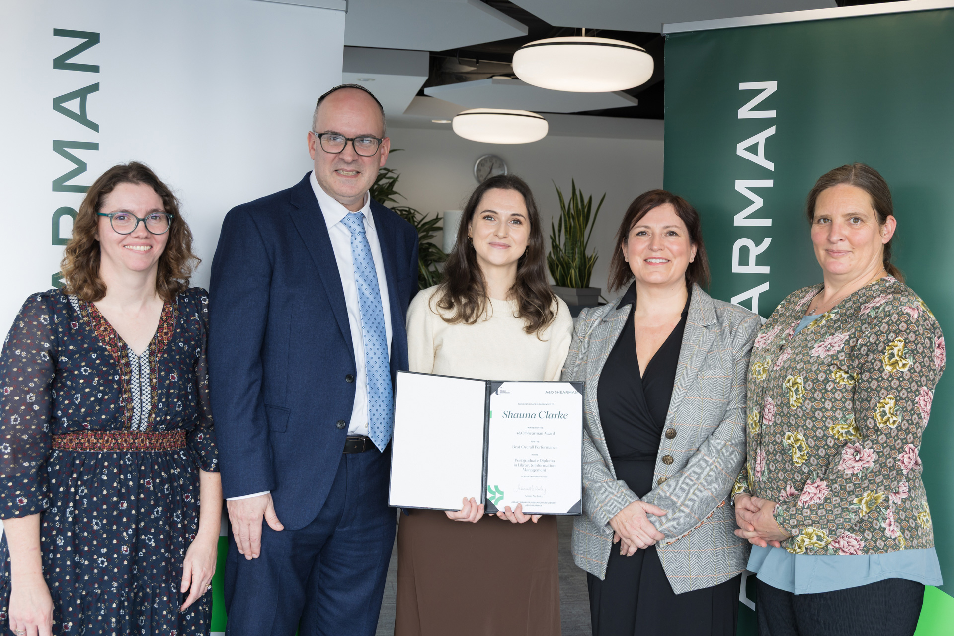 A&O Shearman rewards Ulster University talent