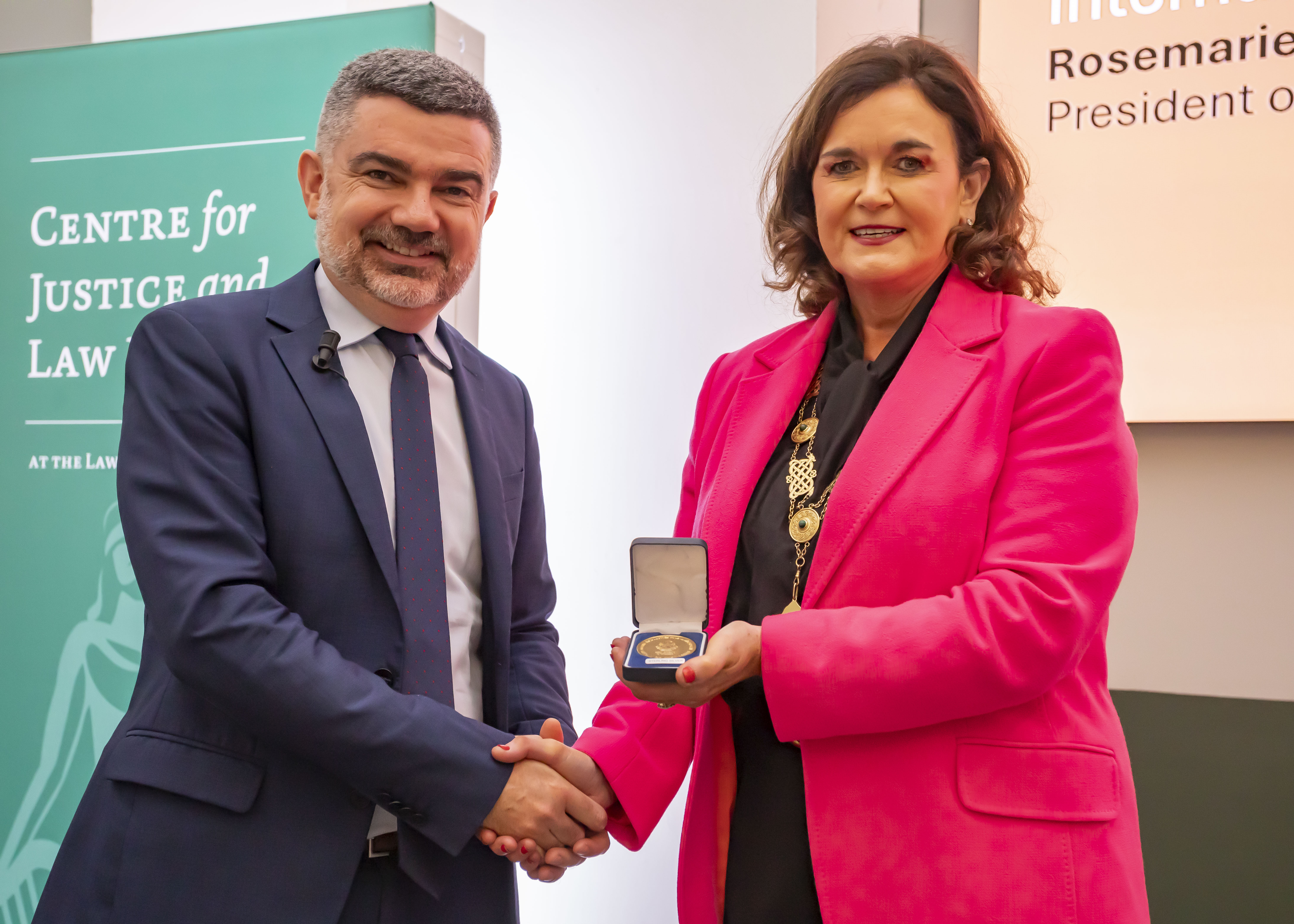 ICC Judge sanctioned by US awarded Medal of Excellence in Dublin