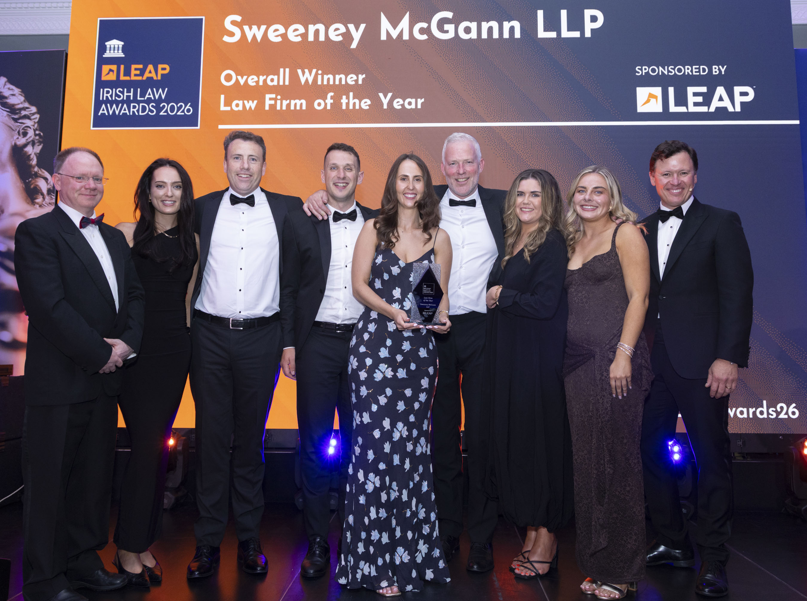 Sweeney McGann LLP Solicitors crowned Law Firm of the Year at 2026 Irish Law Awards