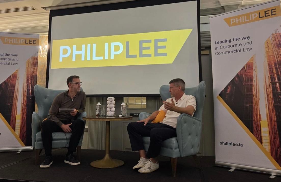 Ronan O’Gara cuts the ribbon at Philip Lee LLP launch