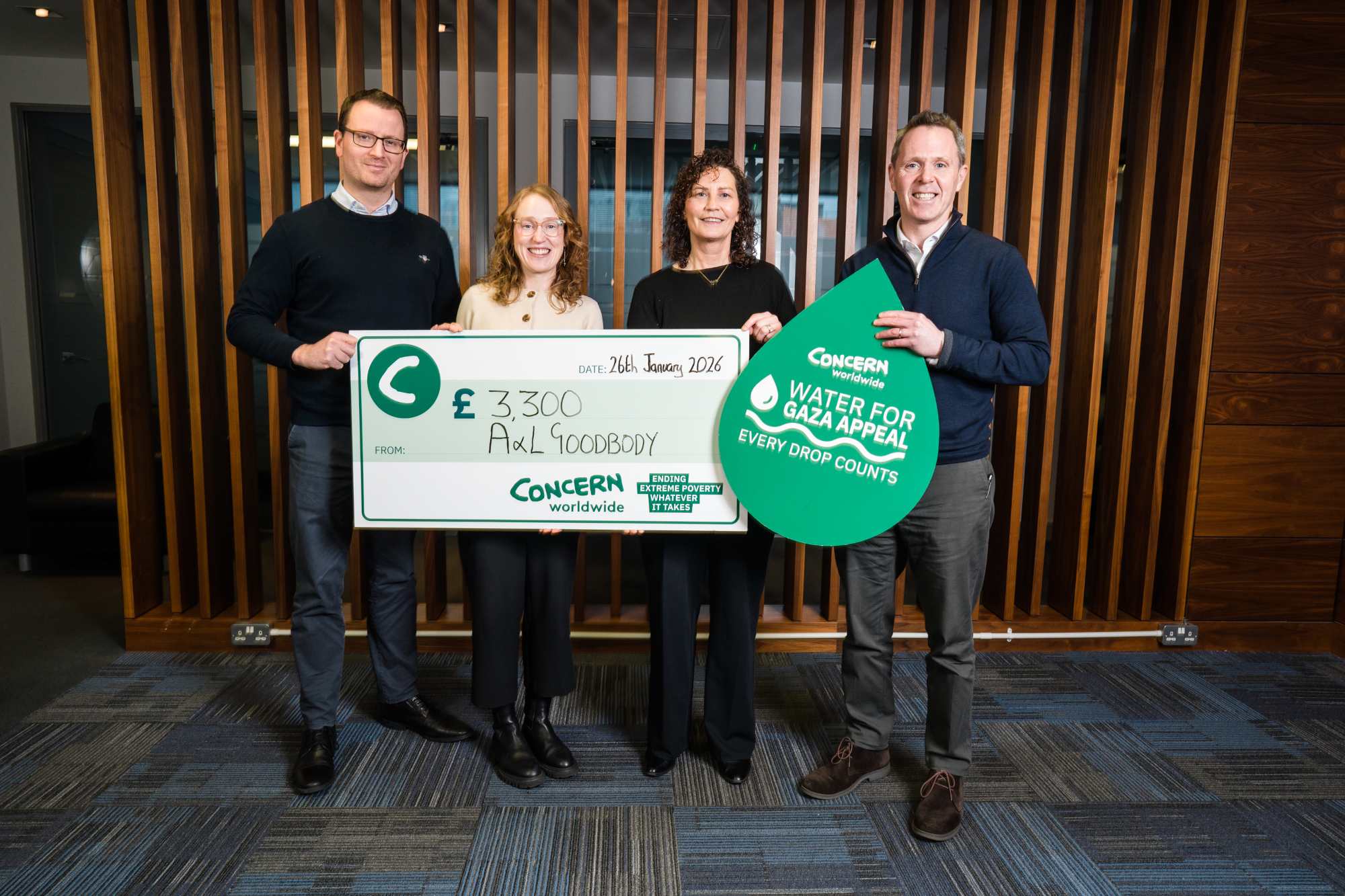 A&L Goodbody raises thousands in support of Gaza water appeal