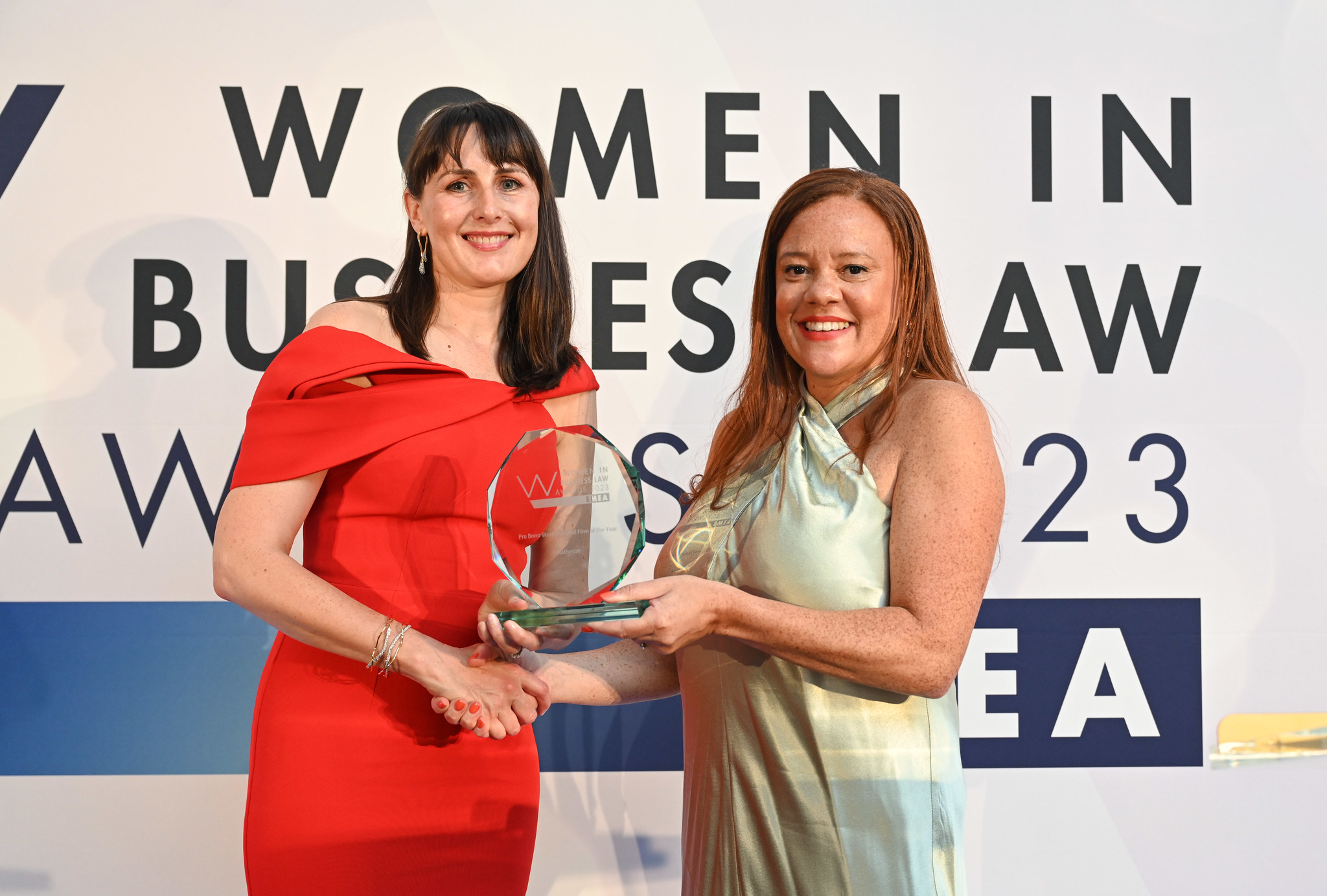 Matheson scoops pro bono prize at Women in Business Law Awards
