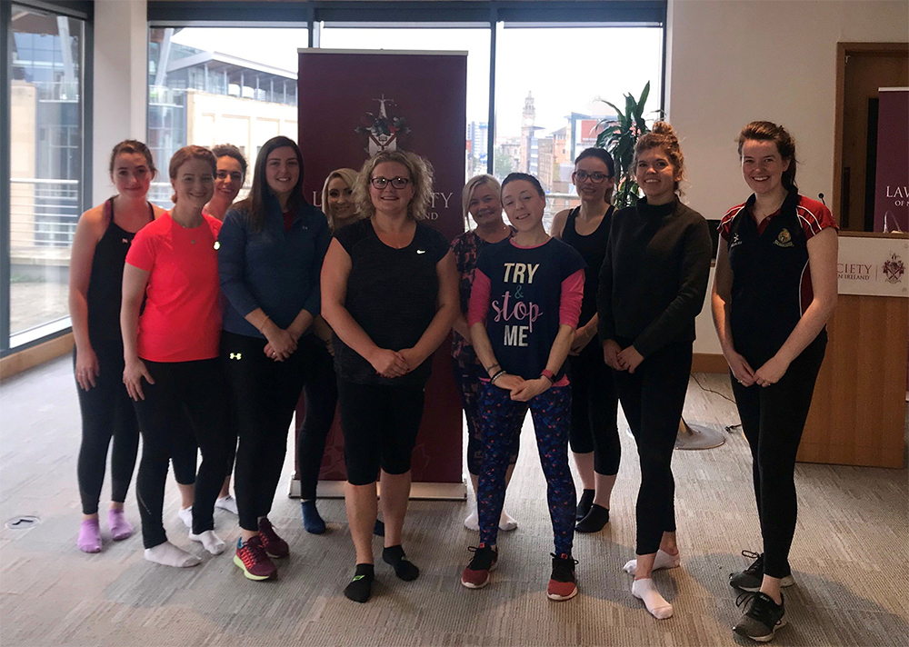 NI: #InPictures: Law Society hosts morning pilates for mental health