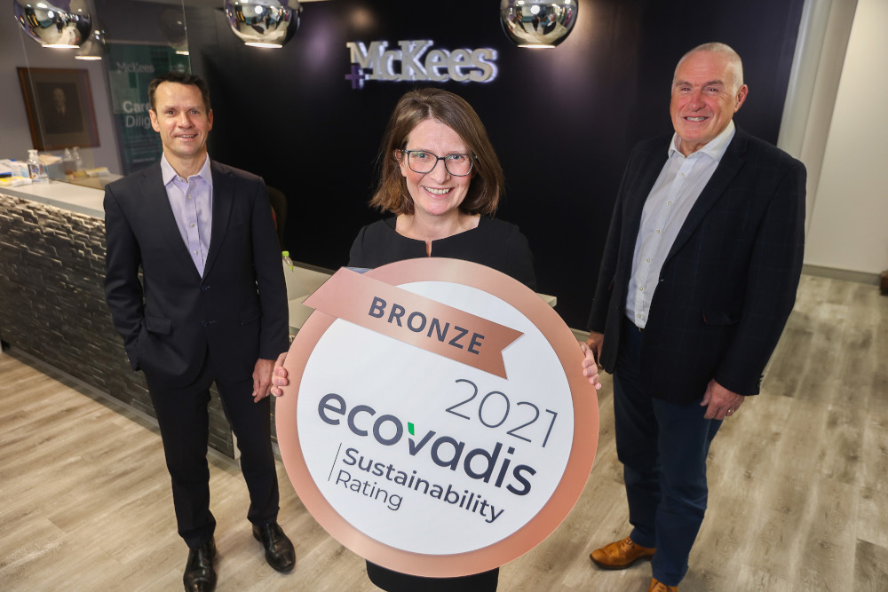 McKees awarded bronze medal for business sustainability