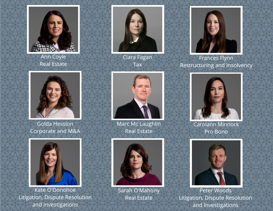 Arthur Cox appoints nine new of counsel
