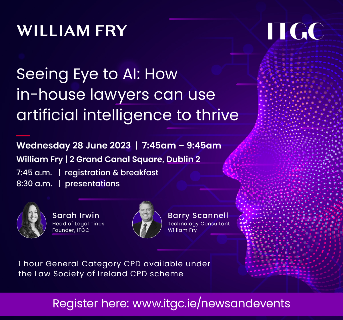 ITGC summer event to focus on AI and the law