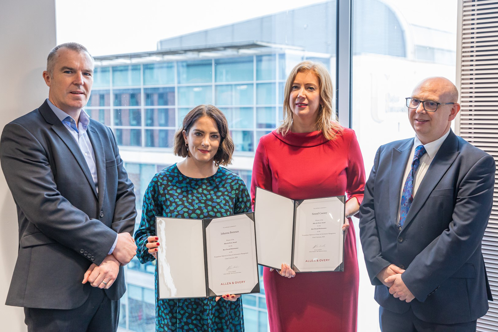 Allen & Overy recognises Ulster University library students