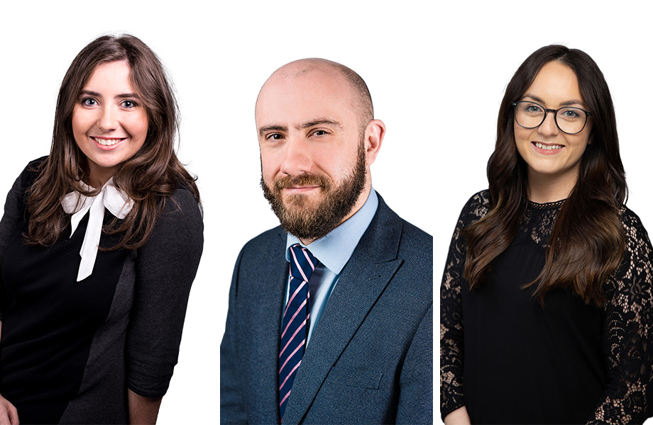 Three new associates at Carson McDowell