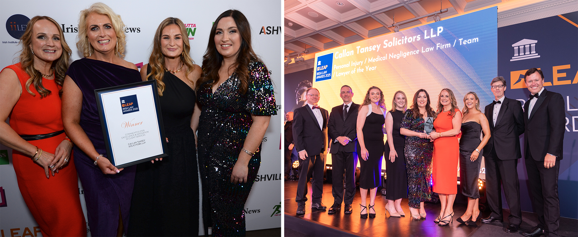 Callan Tansey Solicitors LLP sweeps multiple awards at the Irish Law Awards 2025