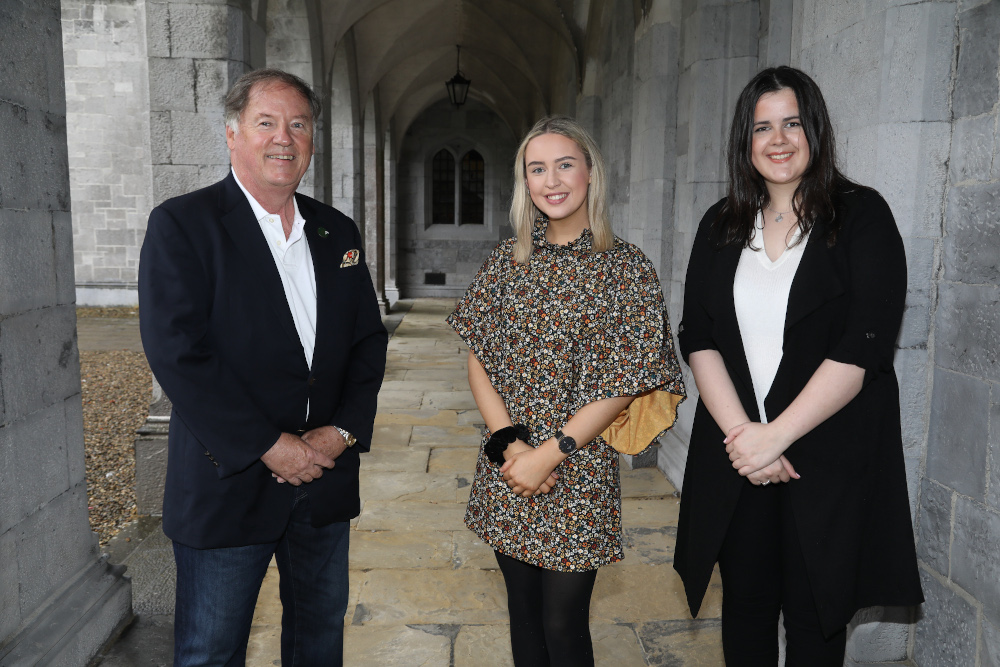 DLA Piper chairman emeritus meets inaugural recipients of NUI Galway scholarship