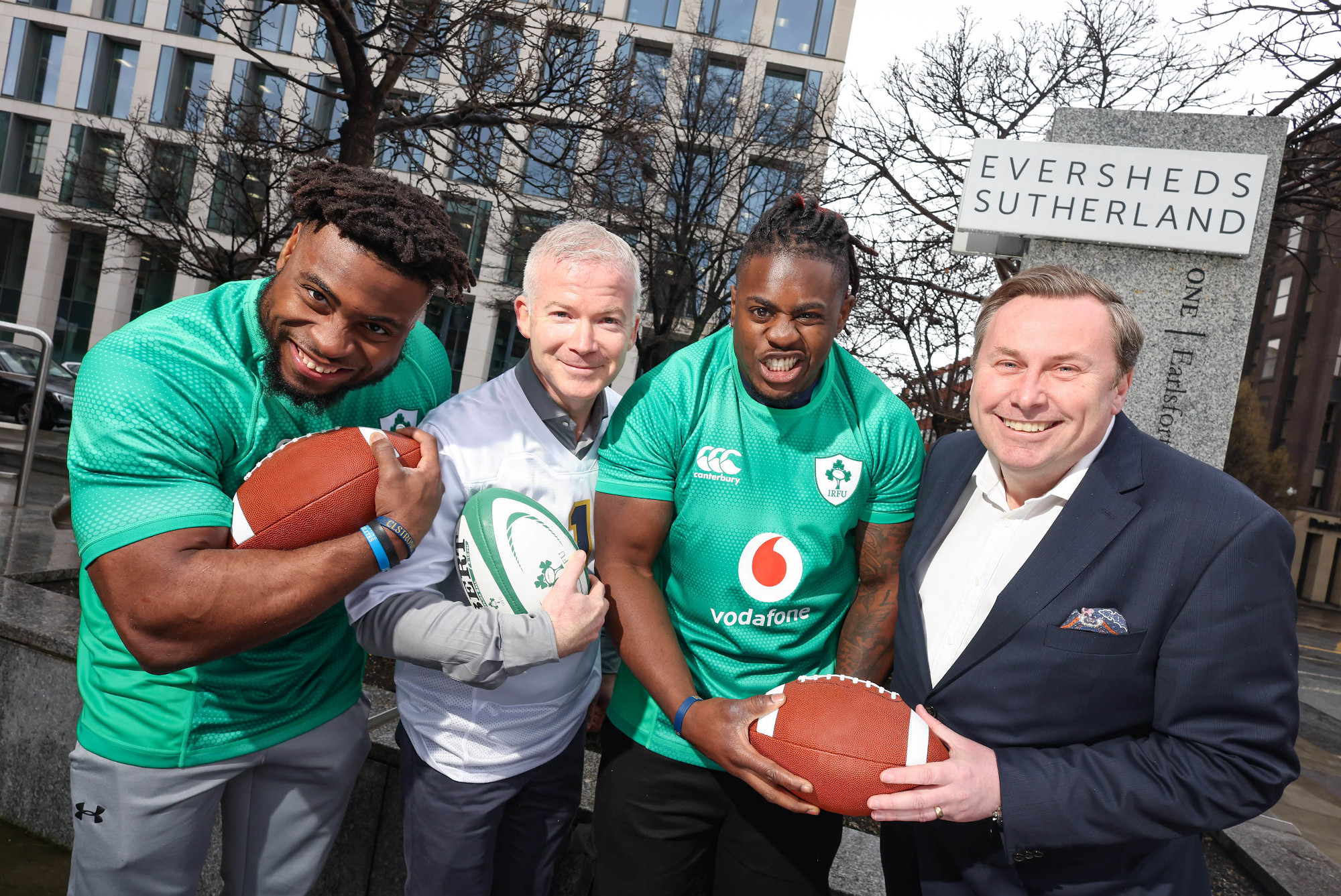 Eversheds Sutherland welcomes American football stars to Dublin HQ