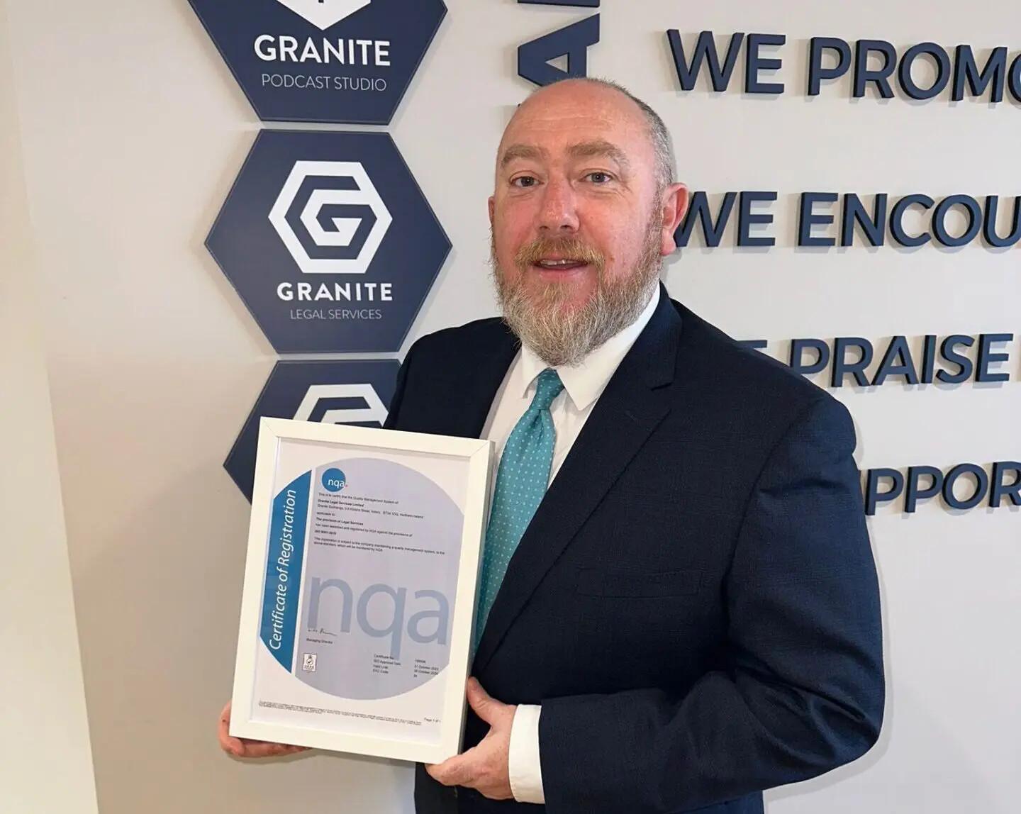 Granite Legal Services secures ISO 9001 certification