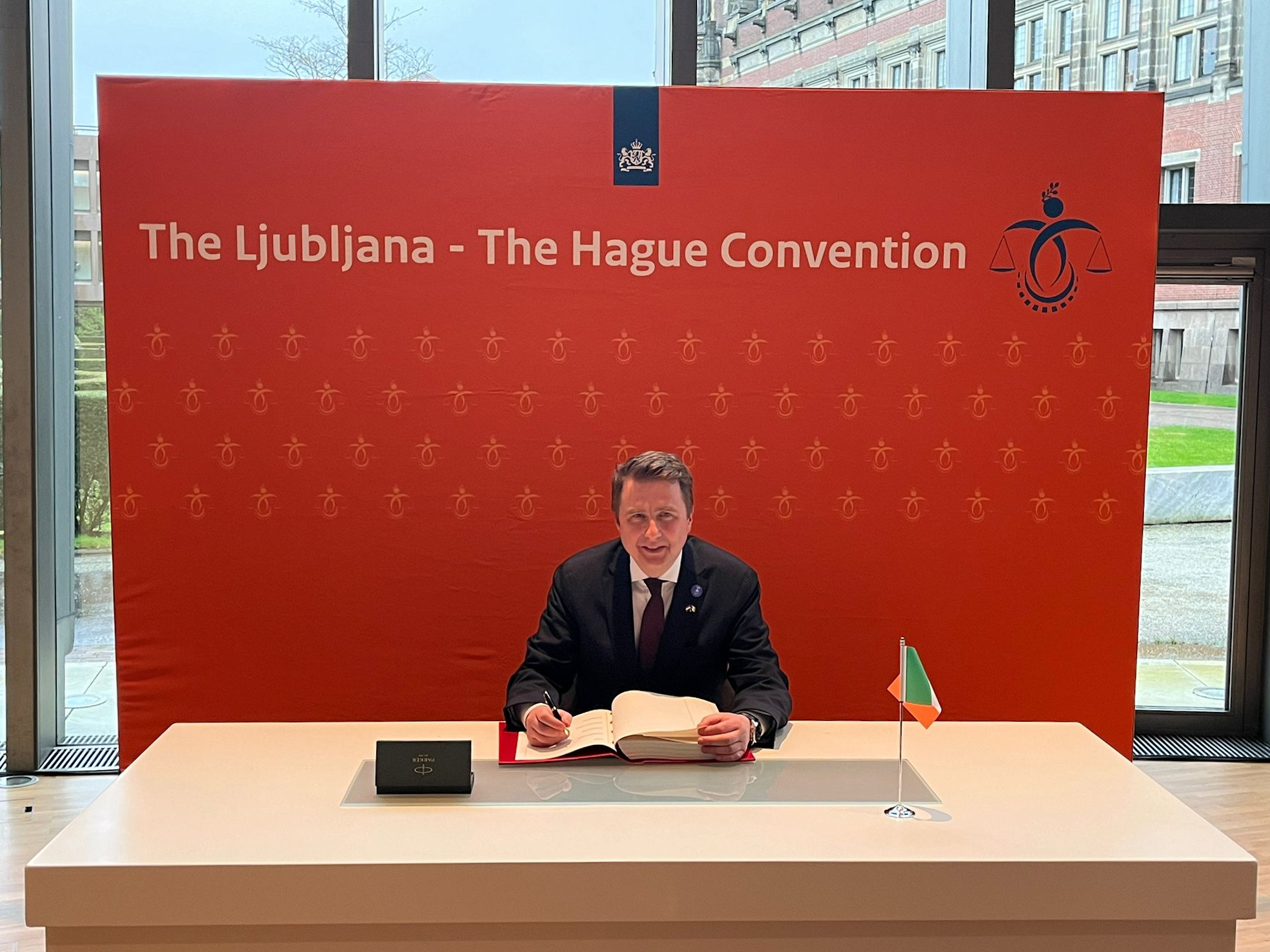 Ireland signs Ljubljana-Hague Convention on war crimes prosecutions