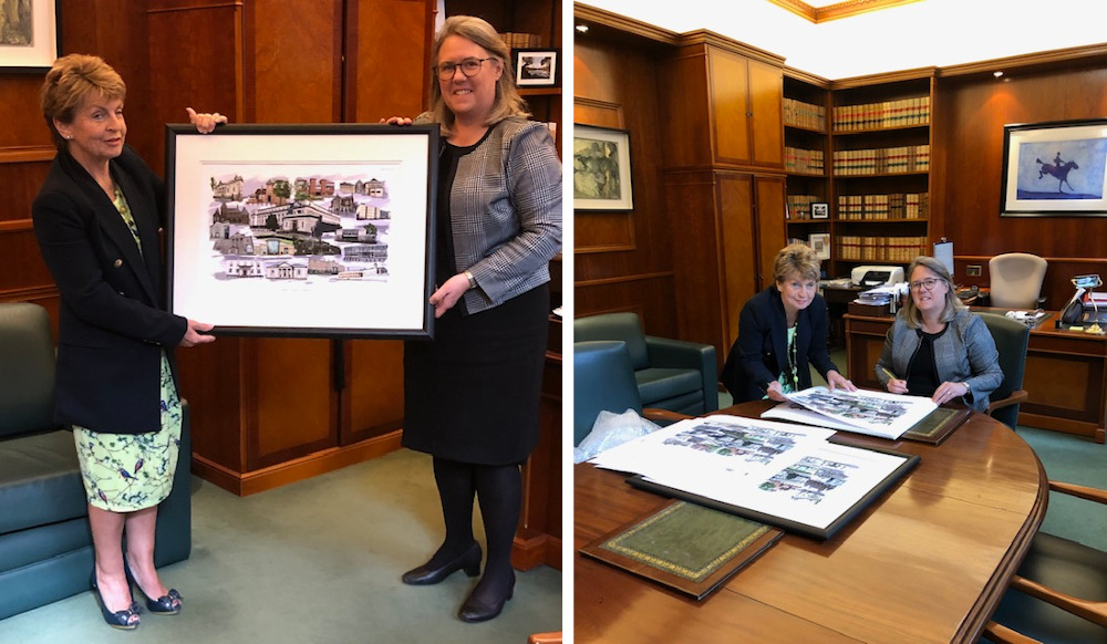 Release of historic print of Northern Irish courthouses announced
