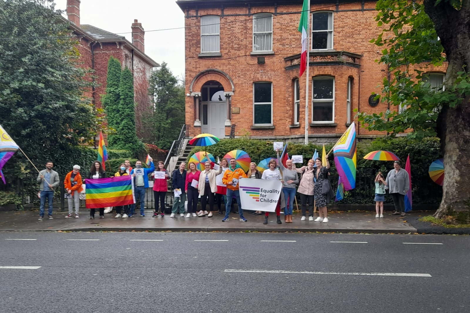 #InPictures: Lesbian lawyers protest at Italian Embassy in Dublin