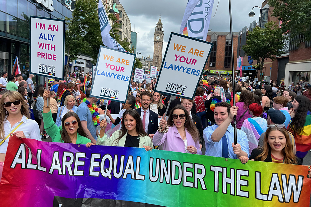 Legal community turns out for Belfast Pride parade