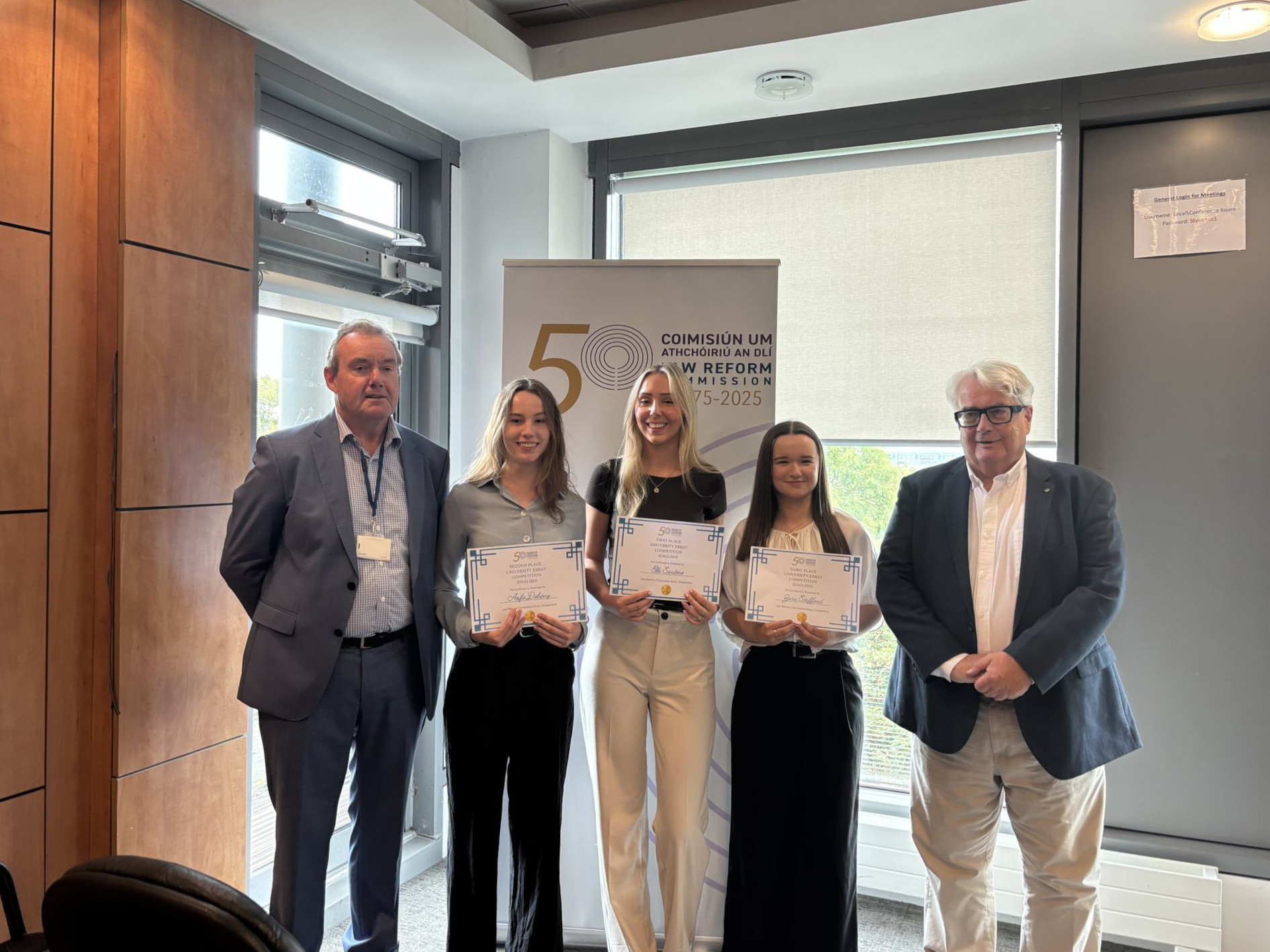 First-year student wins Law Reform Commission essay competition