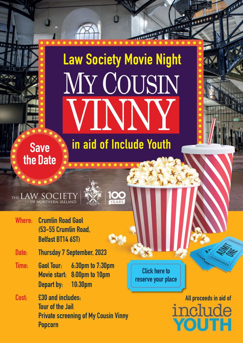 Law Society of Northern Ireland to host charity film night