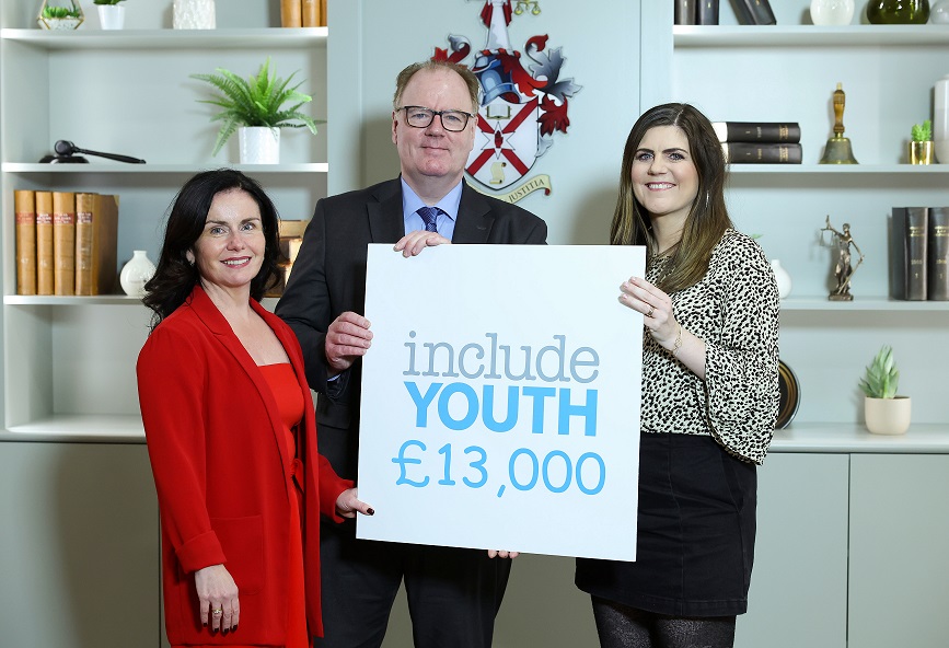 NI Law Society raises over £13,000 for Include Youth charity