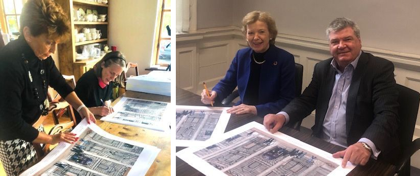 Fine art print signed by Mary Robinson and Susan Denham to be launched in the King's Inns