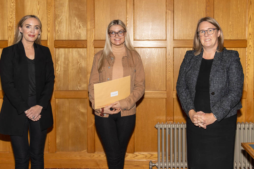 #InPictures: Law student Vivien Loughrey wins JMK Solicitors Prize