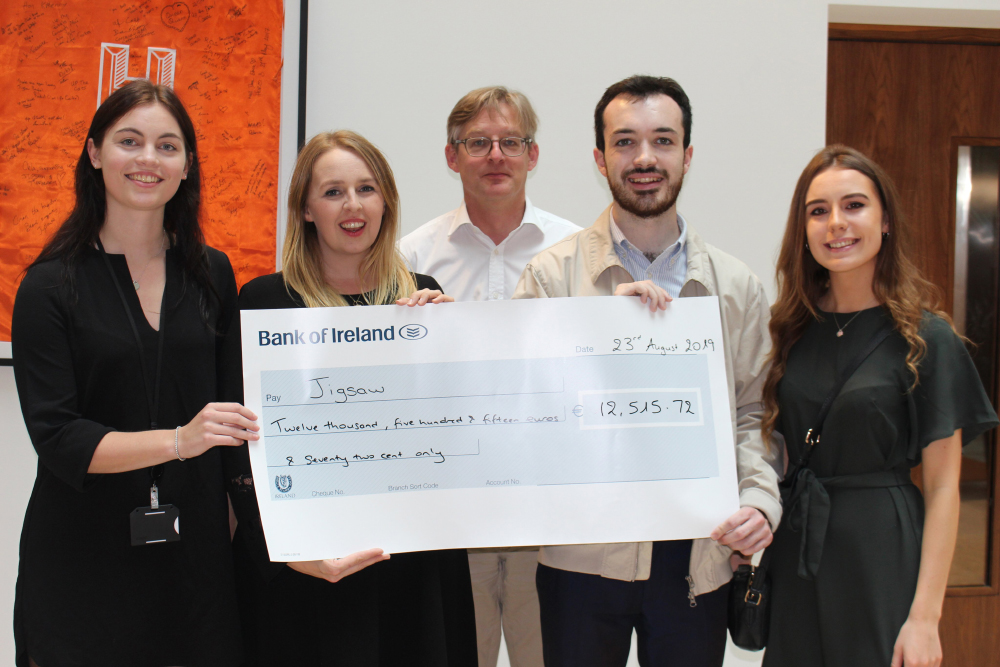 TCD law students raise over €12,500 for mental health charity Jigsaw